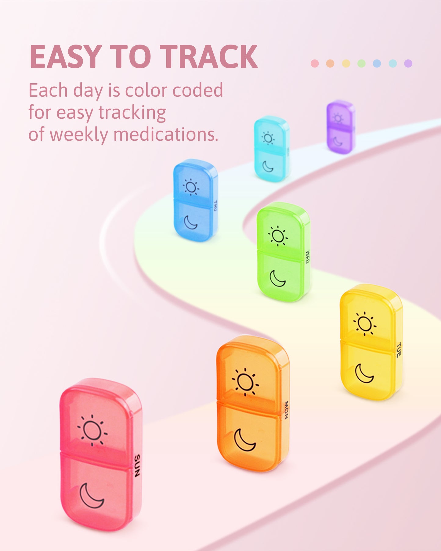 FEATY Weekly Pill Organizer 2 Times a Day